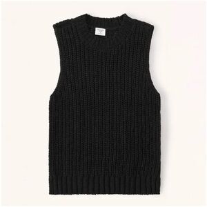 Abercrombie & Fitch - Black Easy Shaker Sweater Tank - L